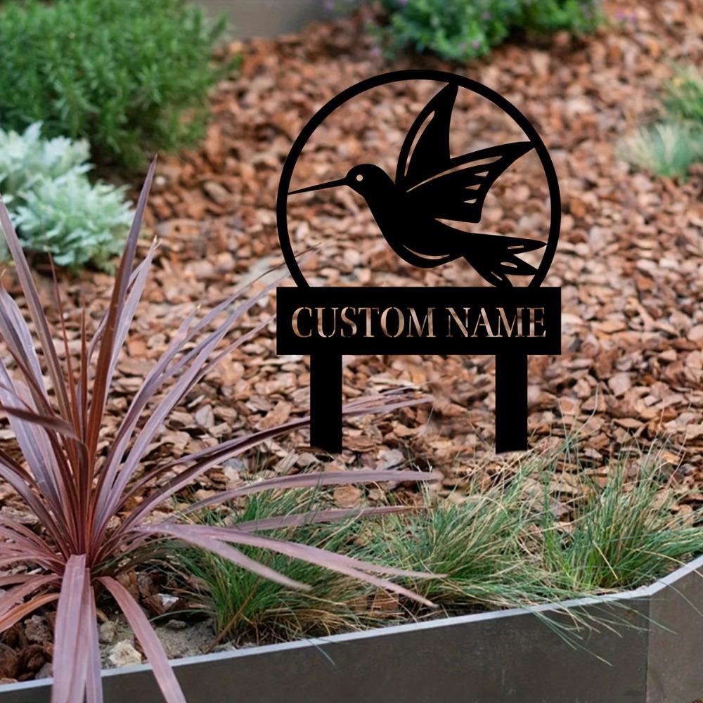 Personalized Metal Garden Stakes Custom Lawn Sign Outdoor Decor Thoughtful Gift Yard Art