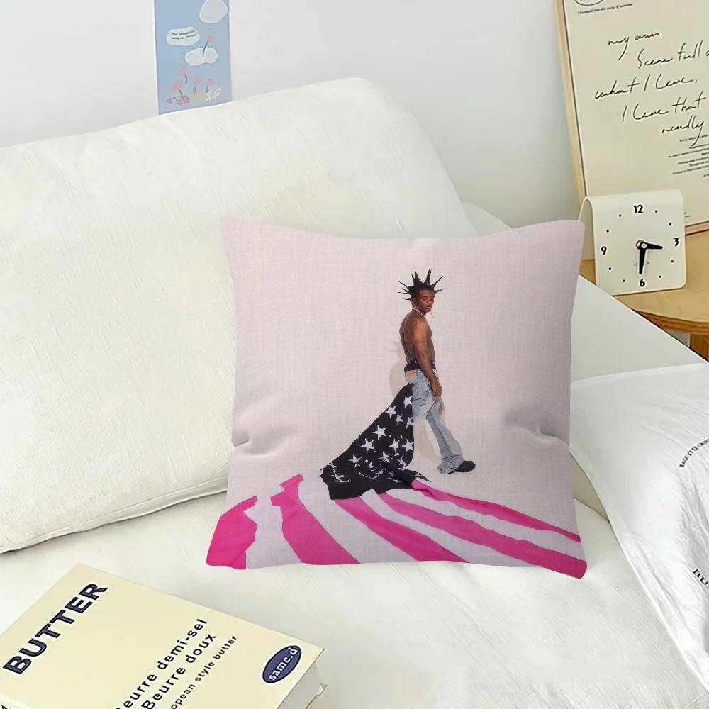 Pink Tape  Lil Uzi Vert  Office Cushion Pillowcase Car Cushion CoverXCM Lumbar Pillowcase Sofa Pillowcover