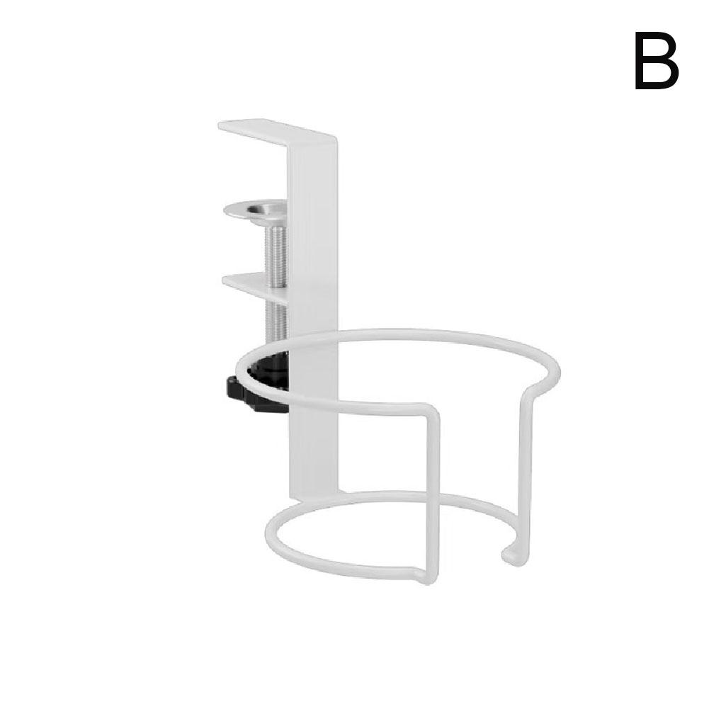 

For Cup Clip On Table Cup Holder Vertical Mount Home Office Desktop Mug Rack Metal Clamp Water Bottle Storage Tray