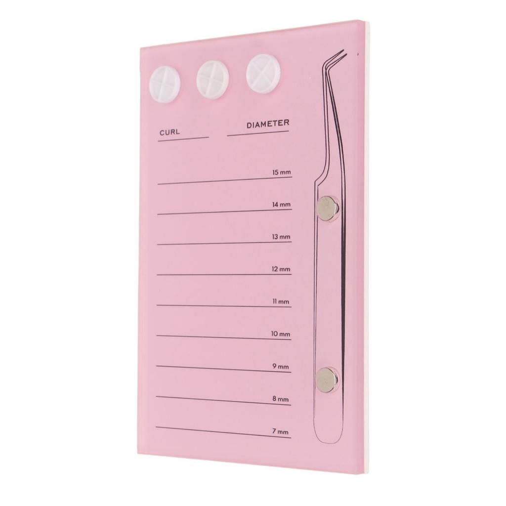 3 In 1 Eyelash Extension Holder 7 To 15mm Clear Scale Acrylic Eyelash Extension Display Tray