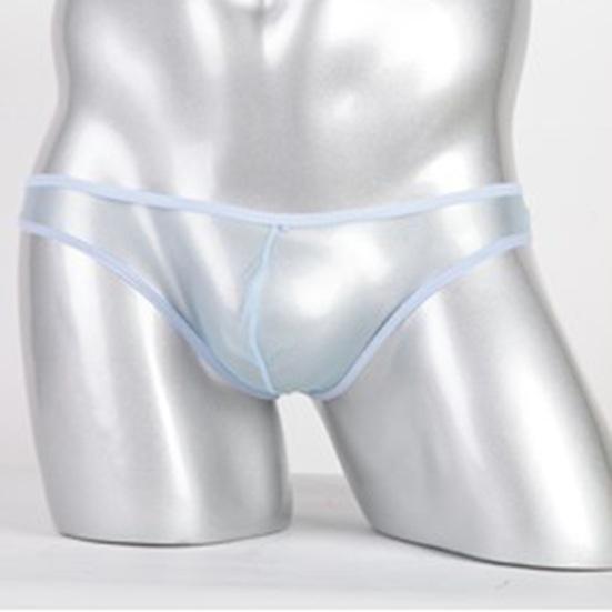 Men Briefs Stretchy See-through Low Waist No Bound Feeling Mesh Men Underpants Inner