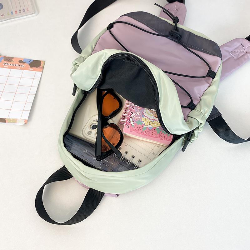 Schoolbag Japanese Mini Outdoor Mountaineering Small Backpack Women's Tide Cool Sports Adult Camping Hiking Lightweight Rope Backpack