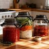 Sealed Pickle Container with Lids Airtight Storage Pitcher Plastic Pickle Jars
