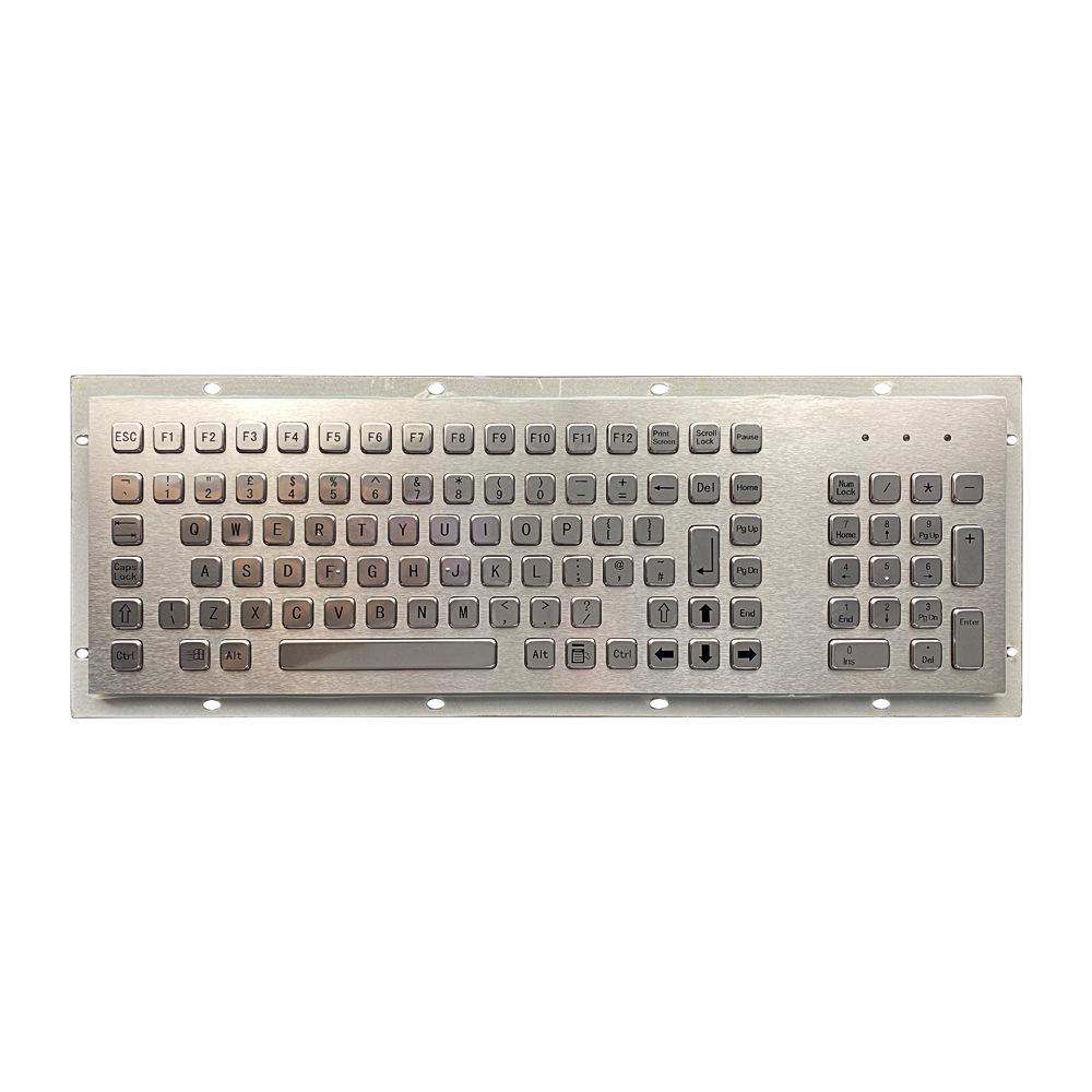 

Ke Yu KY-PC-F4 Waterproof IP65 Dust-Proof 103-Key Stainless Steel Full Metal Keyboard
