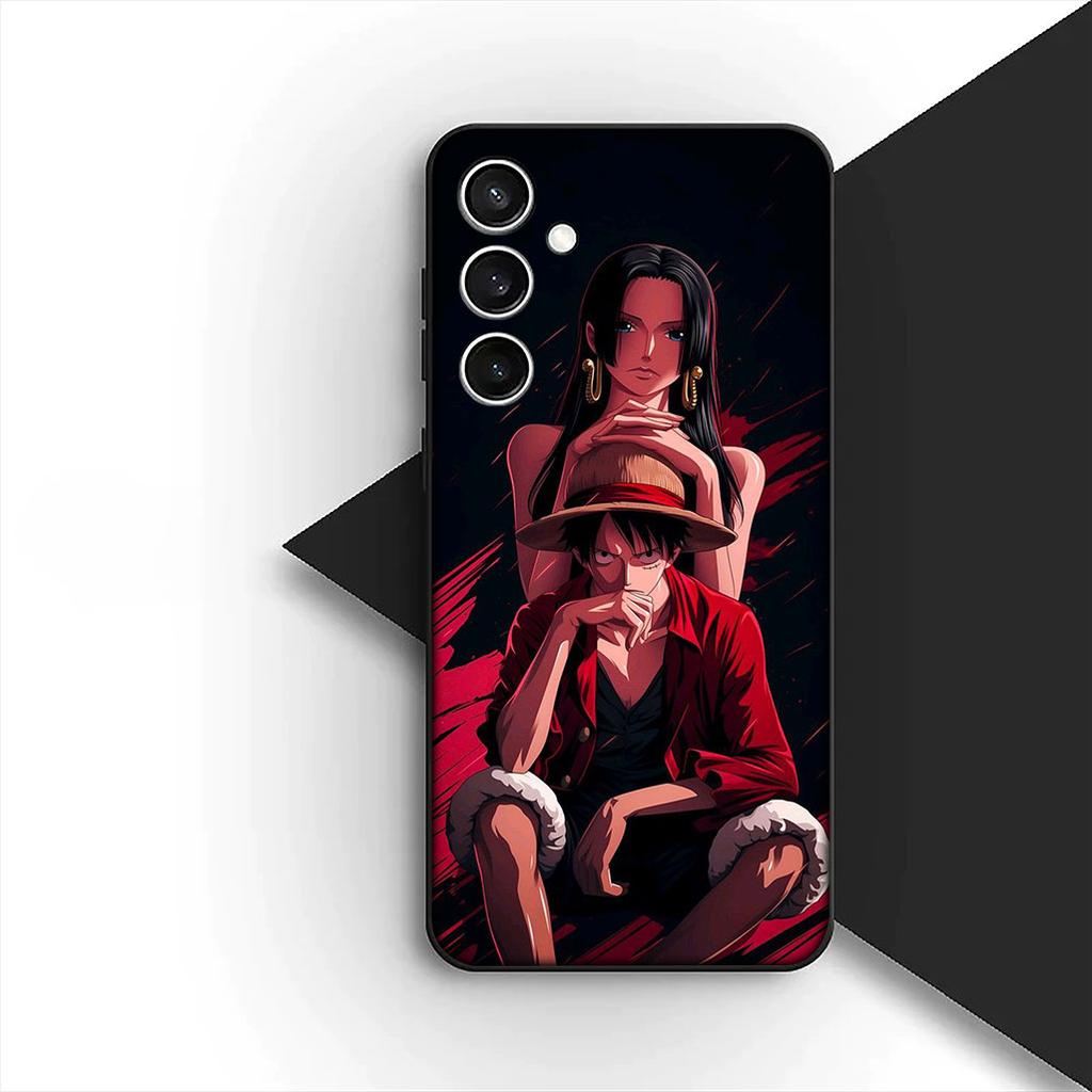 Cover for Samsung Galaxy S24 S25 S23 FE Ultra Plus S7 Edge S25+ S23+ A56 5G Casing Phone Case Boa Hancock One Luffy Pieces