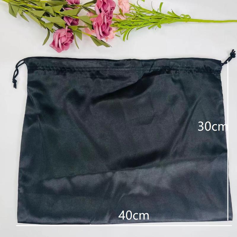 Silk Cloth Dust Bags Fashion Dustproof Travel Drawstring Pouch Thick Dust Cover Storage Bags Handbags