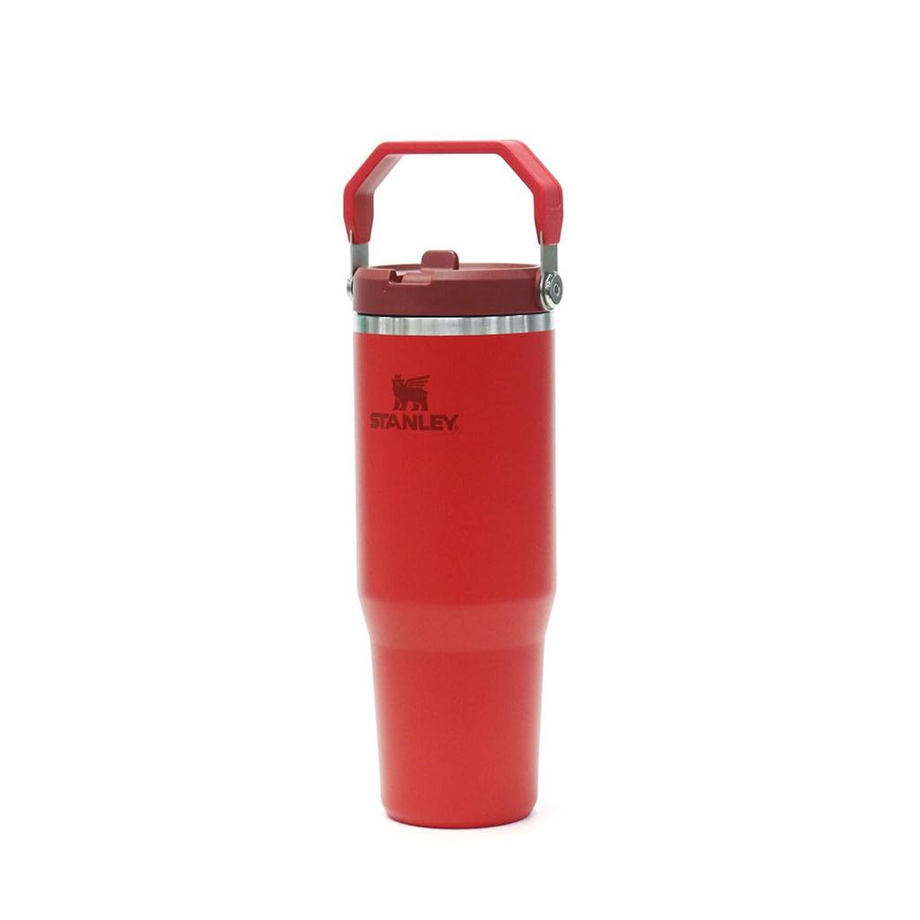 STANLEY IceFlow Flip Straw Vacuum Stainless Perfect for Outdoors and Office Authentic Japanese Chili Red 2.0 Tumbler, 0.88L Steel, Insulated, 880ml,