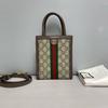 [Pre-Owned] Ophidia Removable Adjustable Shoulder Strap Canvas And Leather Mini Bag - Excellent #1M3W4RP