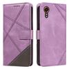 For Samsung Galaxy Xcover7 Case Shockproof Geometric Line Leather Phone Cover Card Holder