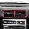 Real Soft Carbon Fiber Trim for Seat Leon MK1 1M 1999 2000 2001 2002 2003 2004 Center AC Air Vent Outlet Interior Accessories.