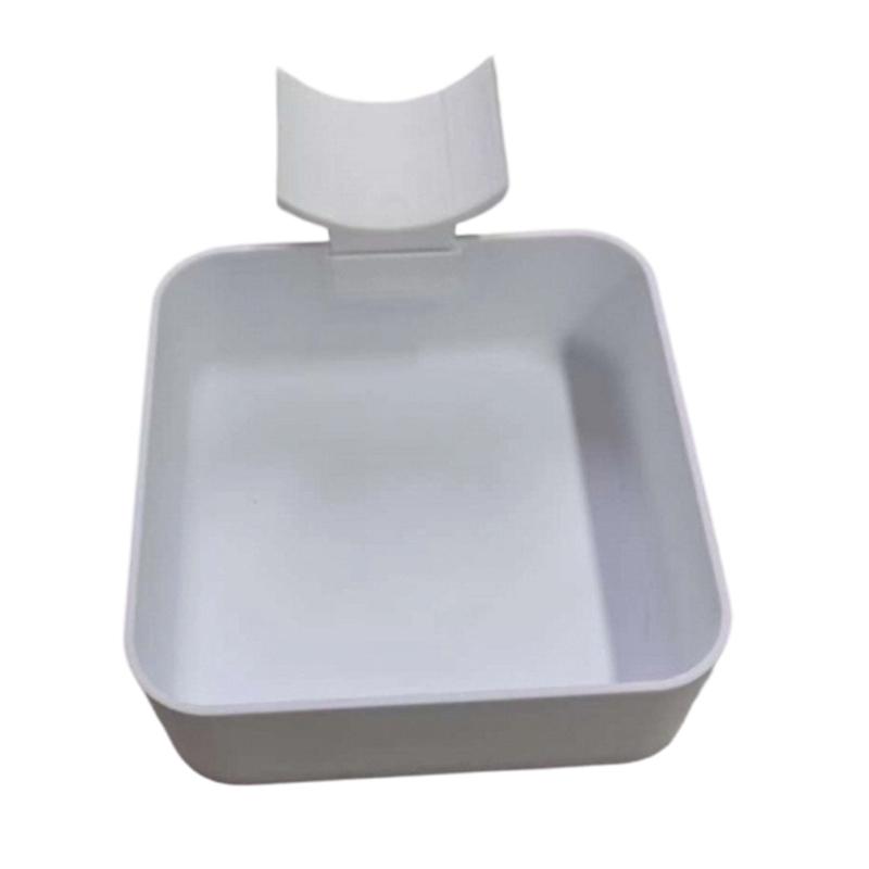 Drain Guide Tray for Washer Area 2 Piece PE Plastic Funnel Tray Set with Square Form and Curved Water Channel for Laundry Room Drain Use