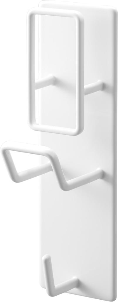 Yamazaki Magnetic Bathroom Hand Bath Pail W5 X X Bath Bathroom Breathable and 1977 & Holder, White, Approx. D5.5 H17cm, Tower, Supplies, Storage,
