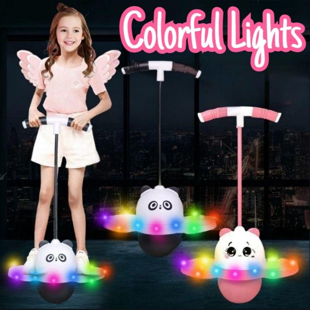 Light Up Panda Jumping Ball Toys Thicken Elastic Balance Ball Toys  Fitness Exercise
