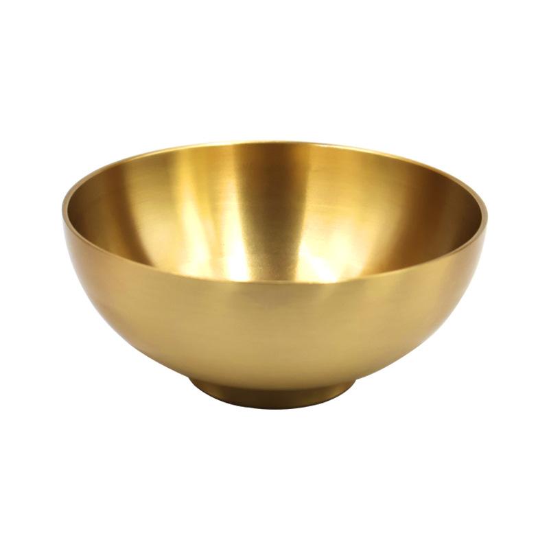 Buddha Alms Seven Eight Water Offering Altar Brass Smooth Bowl Household Bu