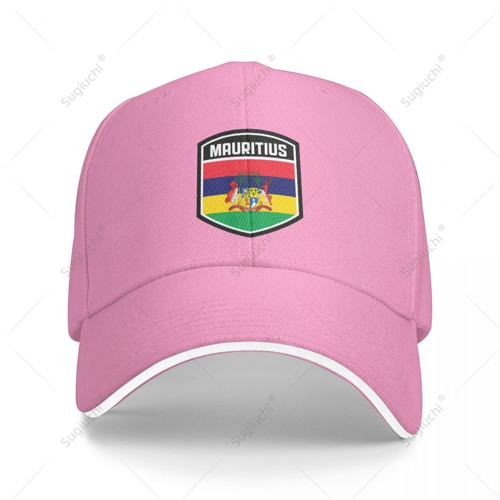 Multifunction Mauritius Flag Shield Sandwich Baseball Cap Unisex Sports Casual Caps Golf Hat Fishing Outdoors