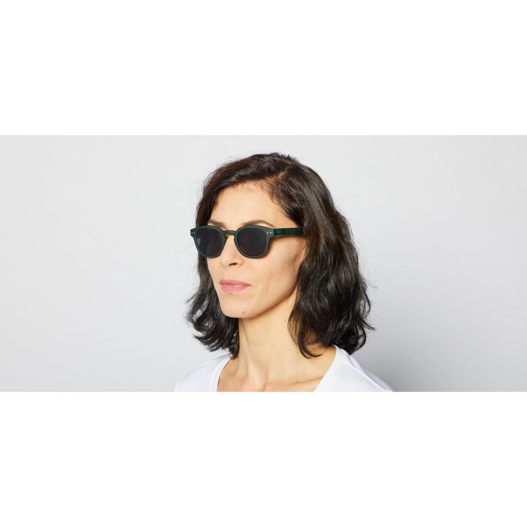 Ijipiji Retro Sunglasses #C Green