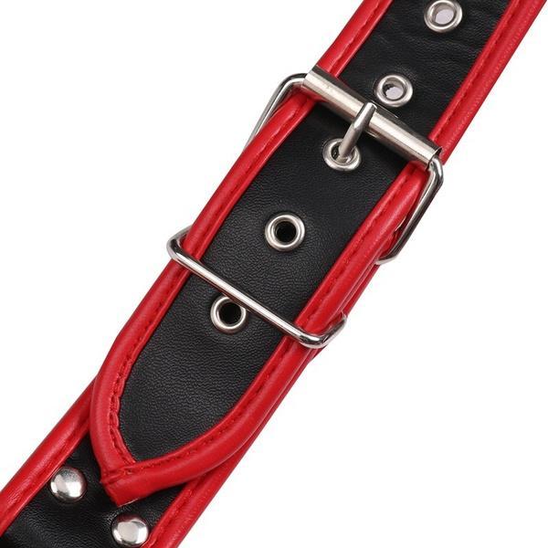 Men Lingerie Faux Leather Adjustable Body Chest Harness Costume with Buckles D-rings