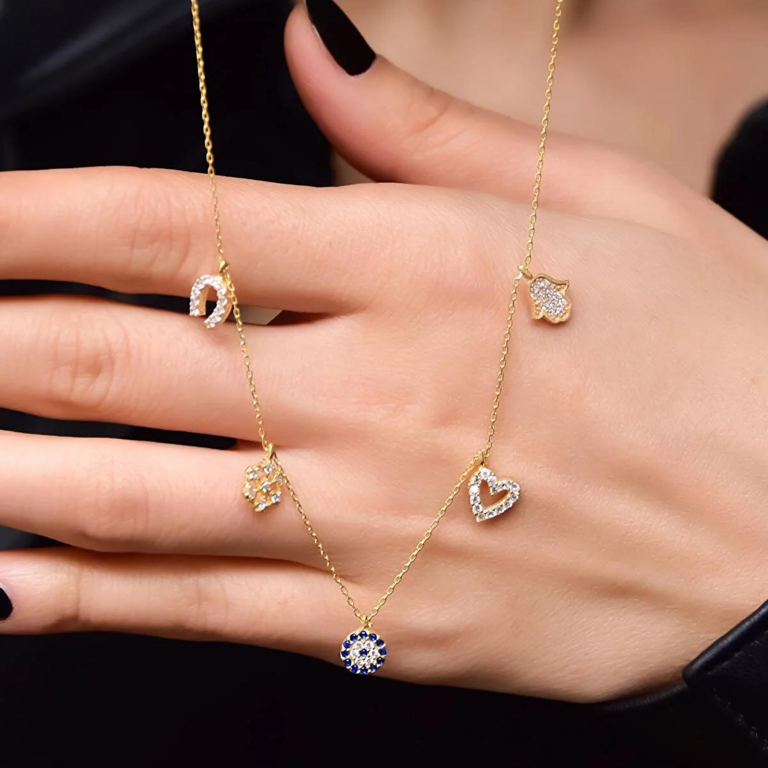 

Ожерелье Lucky с родиевым покрытием 925 пробы