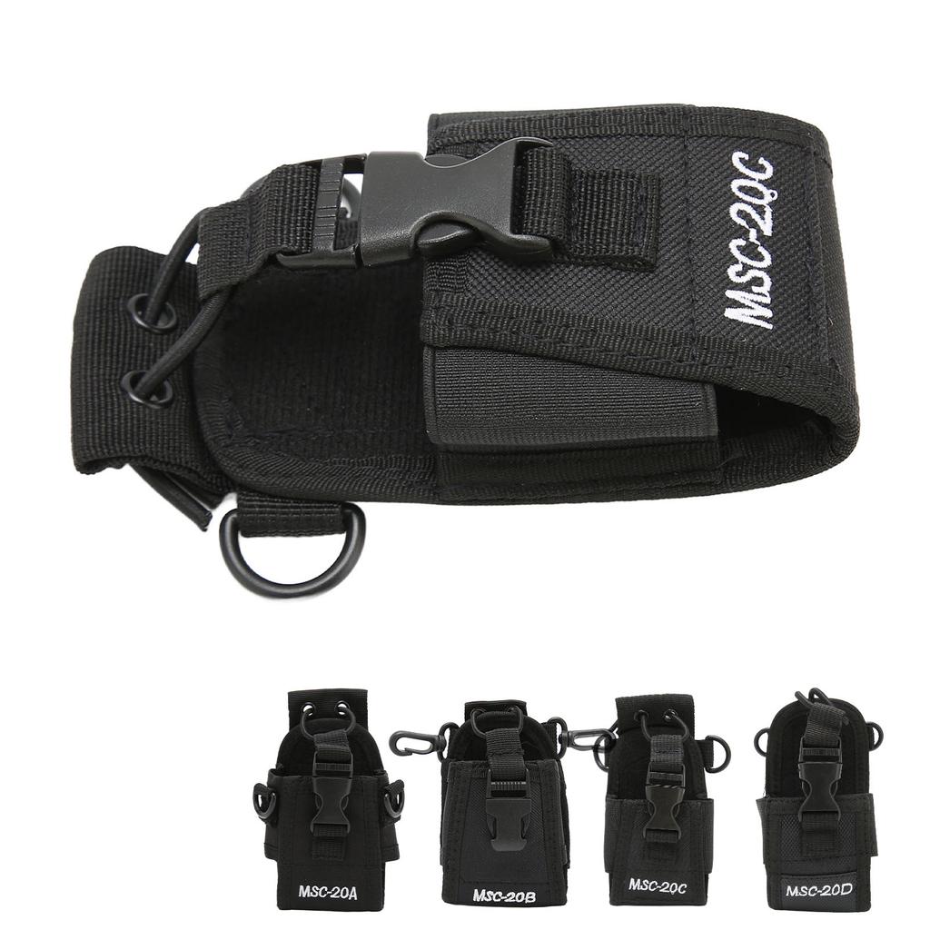  Talkie Holder Lightweight Portable  Nylon Radio Case Pouch for 2 Way Radio