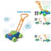 Interactive Bubble Machine For Children Featuring Durable Plastic Construction For Outdoor Play