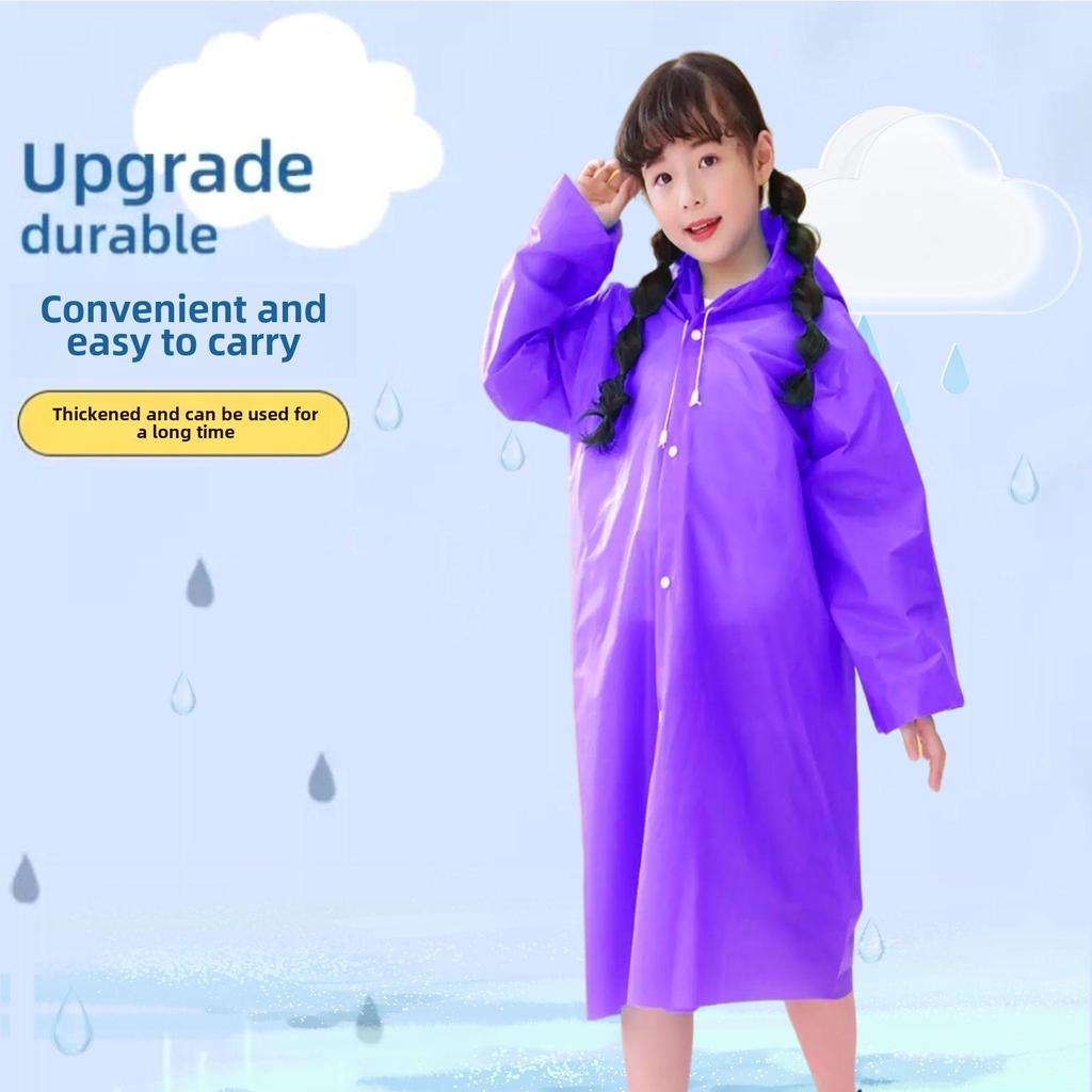 "Children's Full-Body Rainstorm-Proof Disposable Raincoat for Boys and Girls with Backpacks"