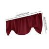 Einfache Voile-Gardine Schals Stufen Bordeauxrot