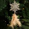Angel Christmas Tree Feather Pendant Snowflake Hanging Ornament  Christmas Supplies
