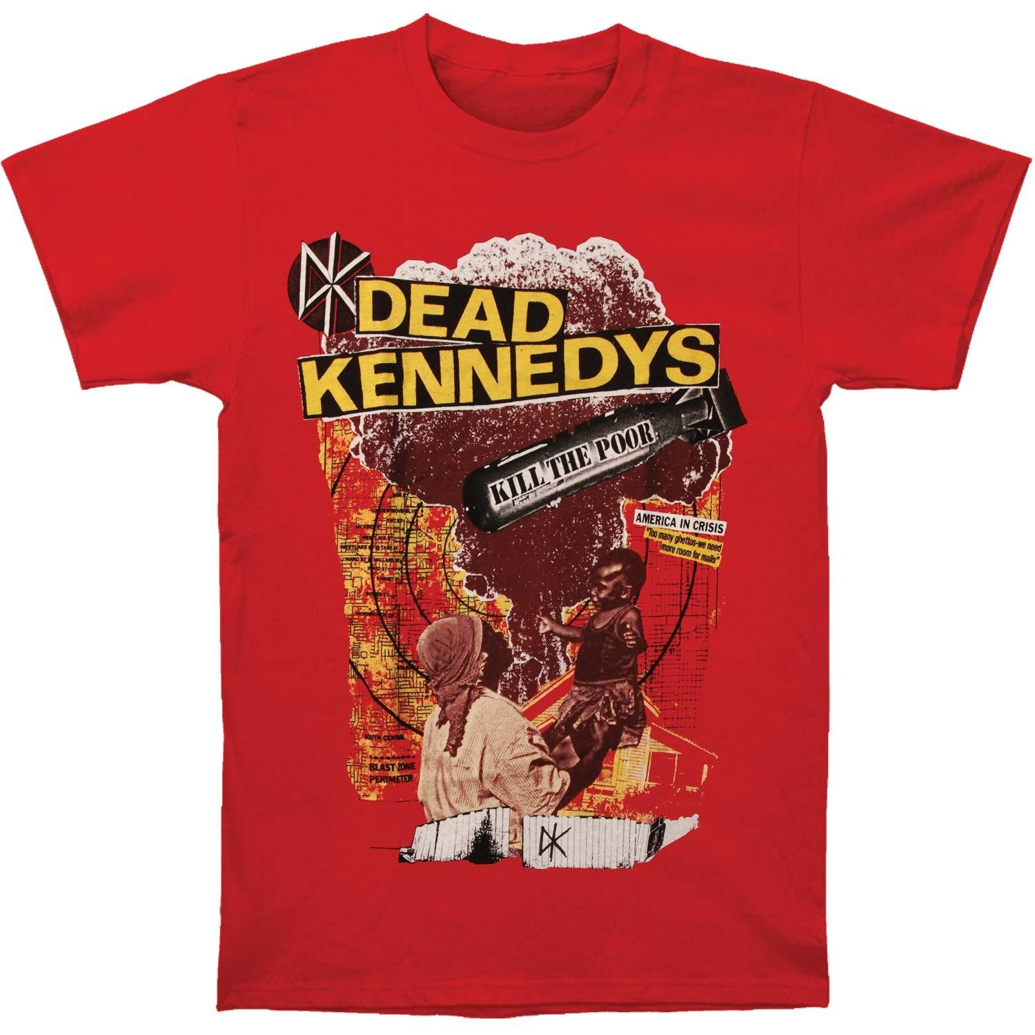 Men s Dead Kennedys Kill The Poor T-shirt Small Red 2XL