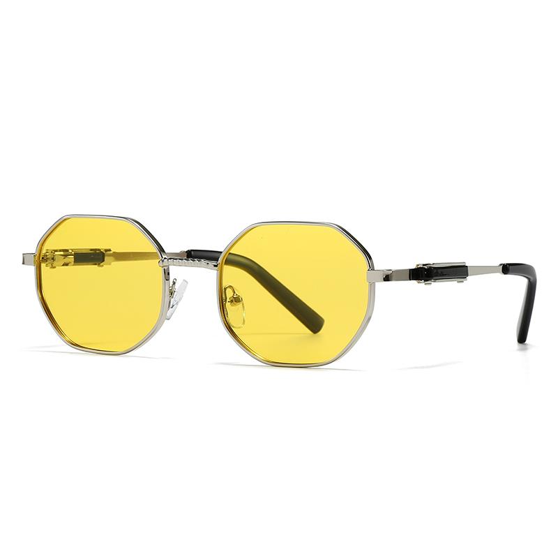 Trendy Sunglasses for Men Women Cross Border Export Polygonal Frame European American Street Style Instagram Influencer