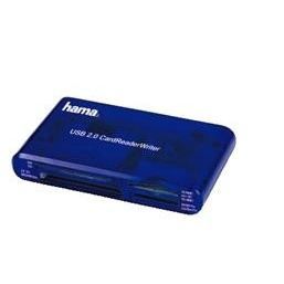 Lecteur De Cartes Hama USB 2.0 35 En 1 - Boîte Transparente - Compatible Avec De Nombreuses Cartes Mémoires