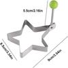 5 Pcs Pancake Molds Stainless Steel Egg Shapers for Griddle Cooking Molds Easy Clean Multiple Shapes Mold Kitchen Accessories