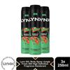 Spray de corp Lynx XXL Jungle Fresh 48H Fragranță High Definition Deodorant, 3x250ml