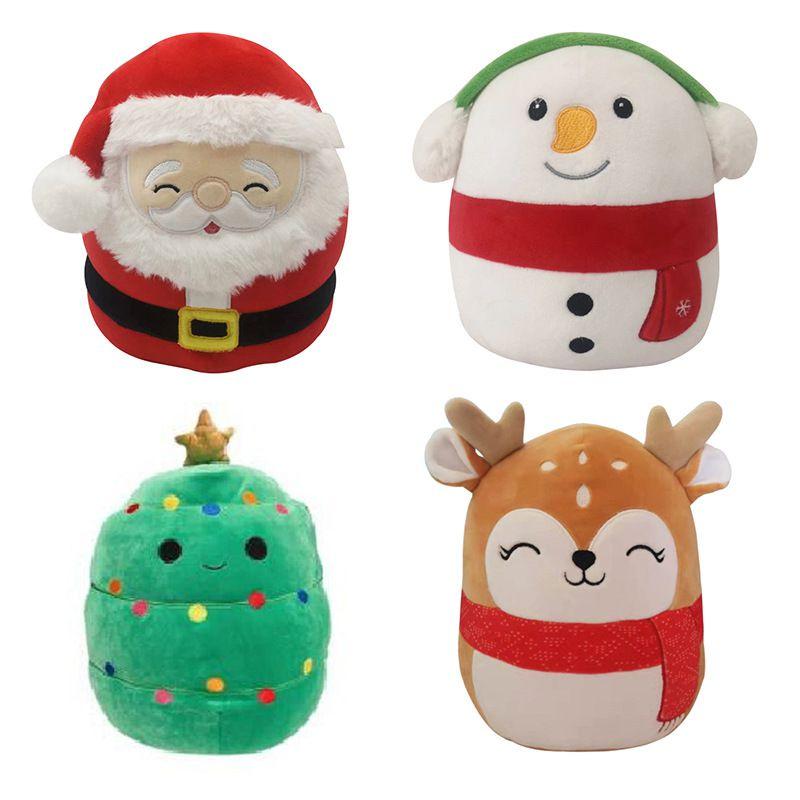Squishmallow Plüschtier Weihnachtsmann Weich und Kuschelig Weihnachts Stofftier Puppe Für Kinder Geburtstagsgeschenk