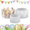 Candle Tray Mold Silicone Easter Bunny Casting Mold Tabletop Centerpiece For Living Room Bedroom Kitchen Home Apartment Balcony
