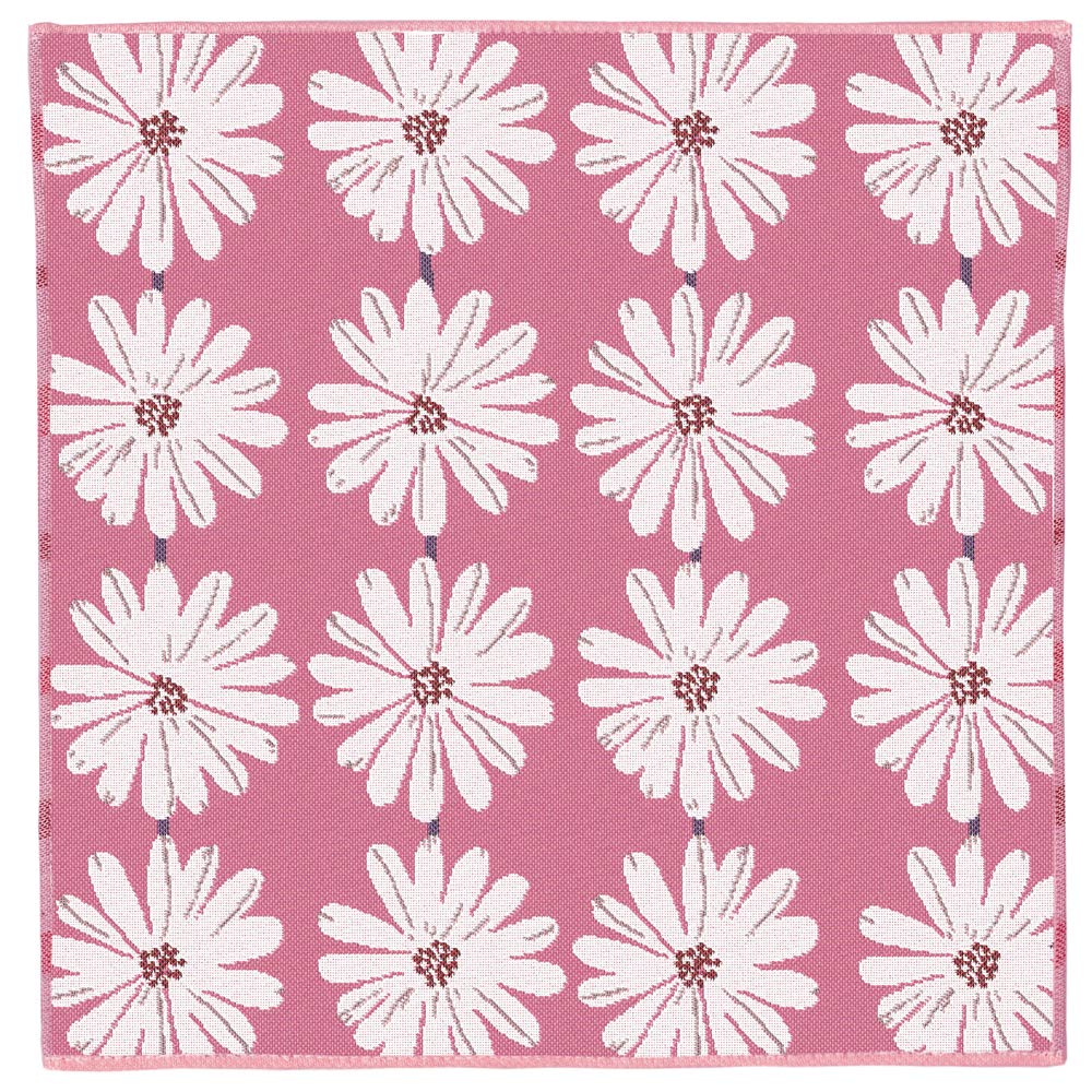 

Pocchi Imabari Towel Handkerchief Compact Thin 3-Layer Gauze Petit Gift 2525cm (White Flower)