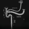 OEING Kitchen Double Sink Drain Pipe Kit