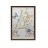 Poster Floral Letter "A" For Children Poster Floral Letter "A" For Children, 50X70 Cm, Without Frame, Premium Canvas On Stretcher
