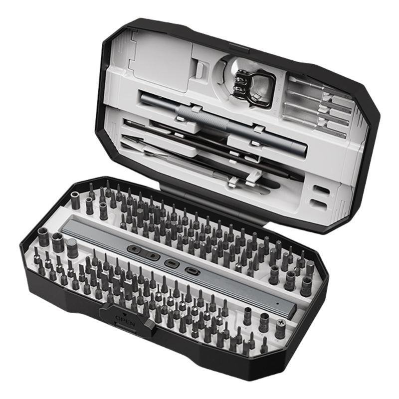 

156 в 1 Електрична викрутка Регульована USB C Перезаряджається Змінний Електроінструмент зі світлодіодним підсвічуванням для мобільного телефону