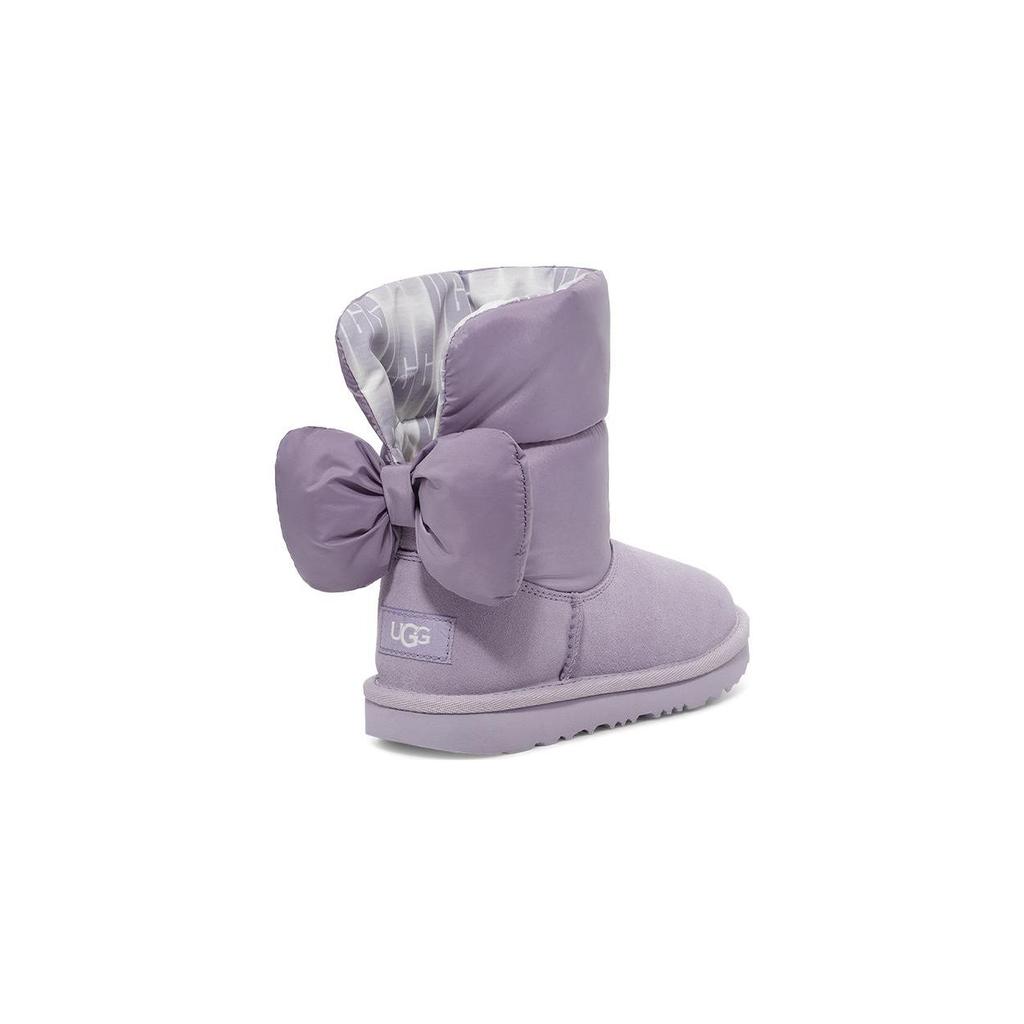UGG Classic Novelty Fashion Bow Mid-Calf Snow Boots Kids Snow Boots Lavender 1130756T-JGL
