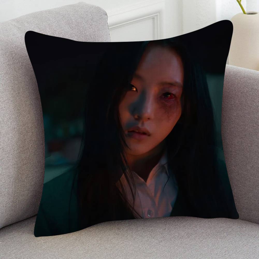 TV Drama All Of Us Are Dead Cartoon Series Square Pillowcase Soft Waist Sofa Cushion Cover Bedroom Room Pillowcase