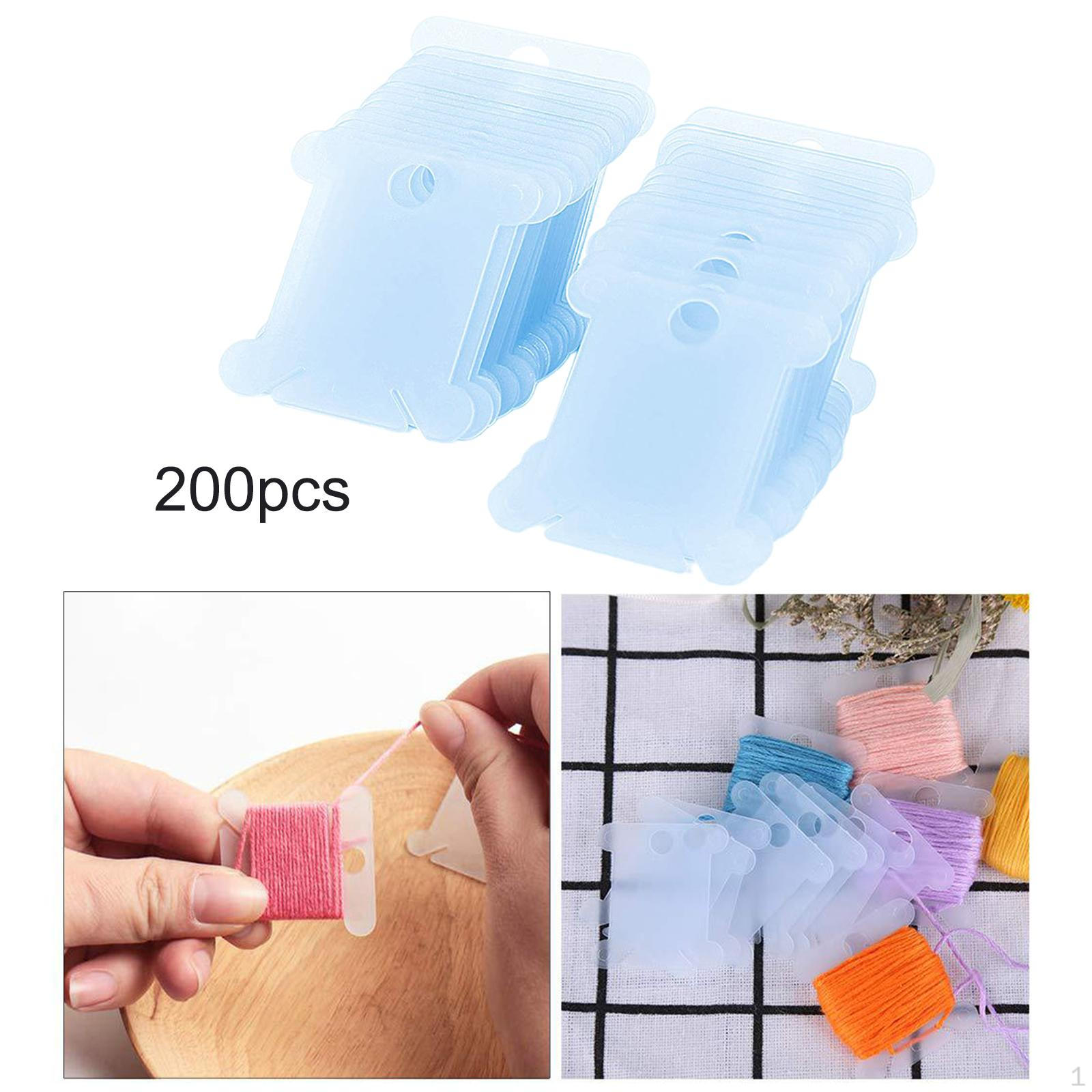 

200 шт. нитки для ниток DIY Органайзер для вышивки синий