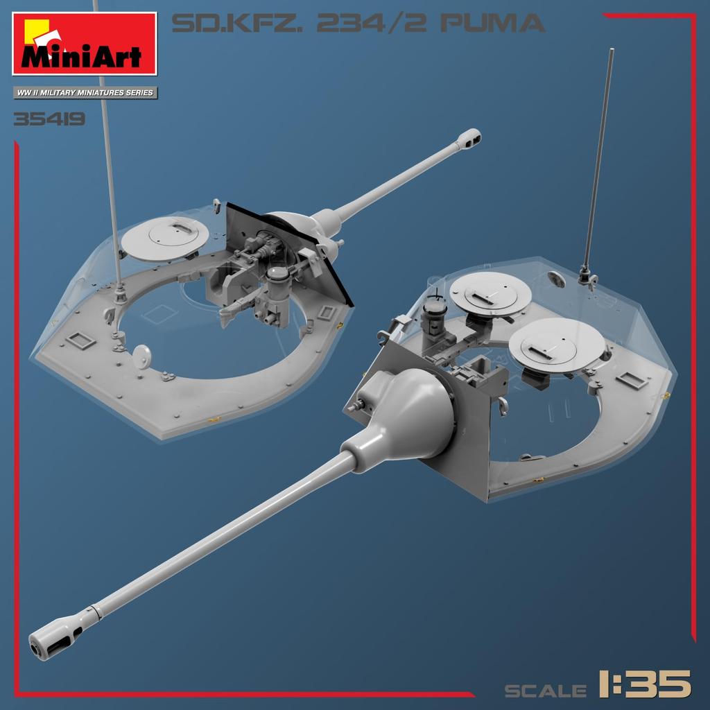 MiniArt 1/35 German Sd.Kfz.234/2 Plastic Model Kit MA35419