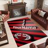 Ac Milan Customize Your Name Floor Mat Perfect for Game Room Playrooms Dining Room Kitchen Anti-slip Rug Anime Office Decor Perfect Gift for Women/Men