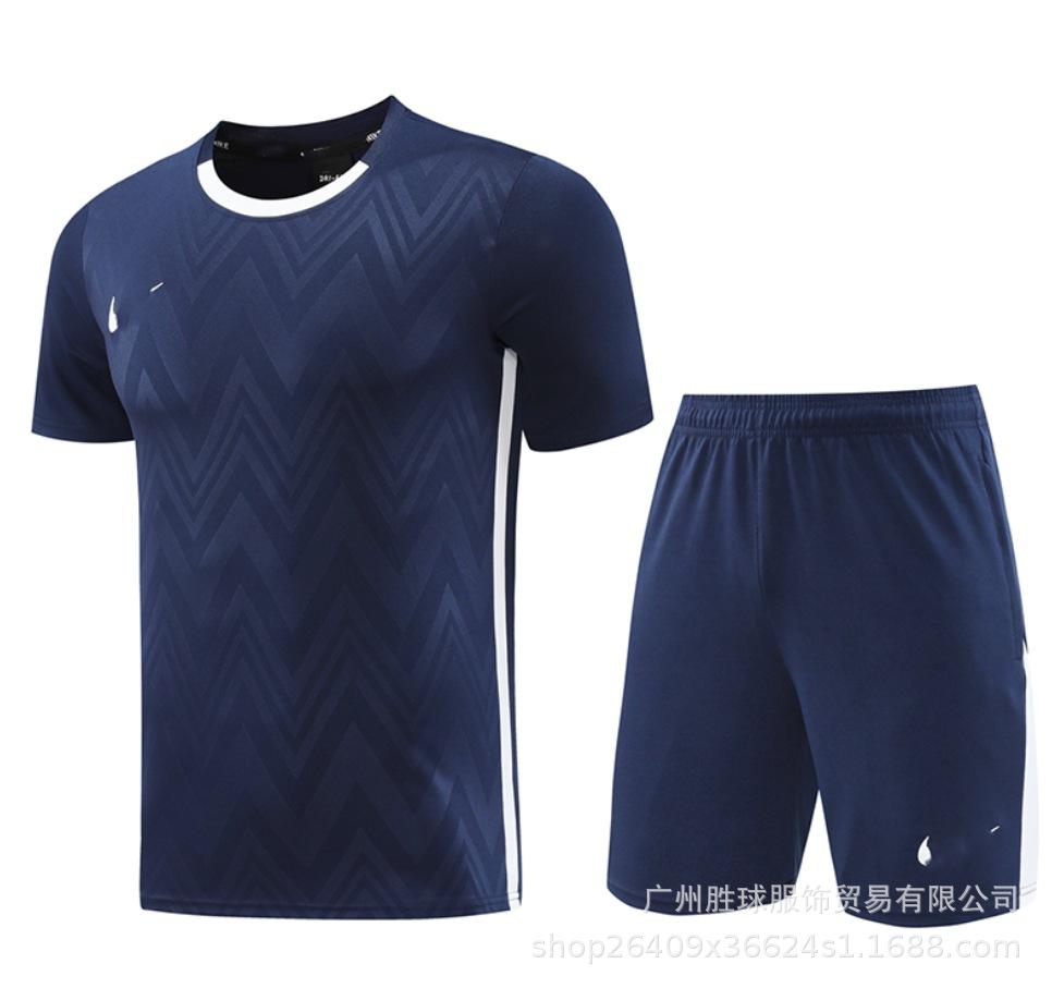 Nk Tuta da Allenamento Pantaloncini a Maniche Corte Casual, Maglia da Calcio, Maglia di Classe, Maglia Sportiva Fitness da Corsa per il Commercio Estero