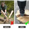 Wood Splitting Drill Bit High Carbon Steel Firewood Log Splitter Drill Bit Wood Punch Cone Driver Drill Bit Woodworking Tool