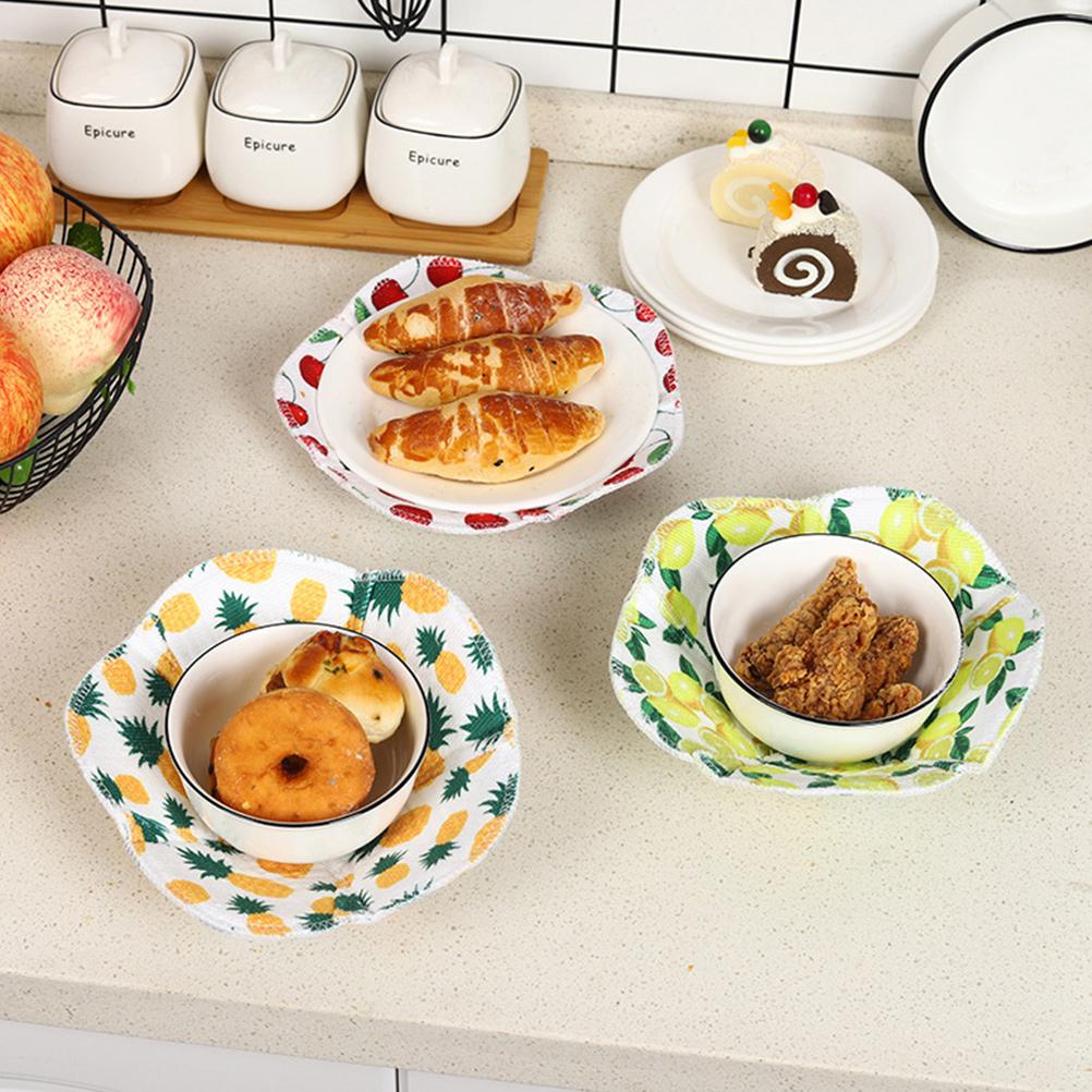 5 Adet Fırın Yalıtımlı Kase Seti Eldiven Mikrodalga Soğuk Polyester Pamuk Sıcak Tutucu Mutfak