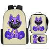 Poppy Playtime3 Animali dell'Orrore Sorridenti Creature Sorridenti Zaino a Tre Pezzi