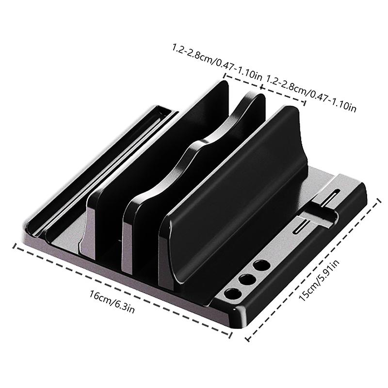 Plastic Vertical Laptop Stand Holder Adjustable Desktop Notebook Dock For iPad MacBook Mac Pro Base Bracket Accessories