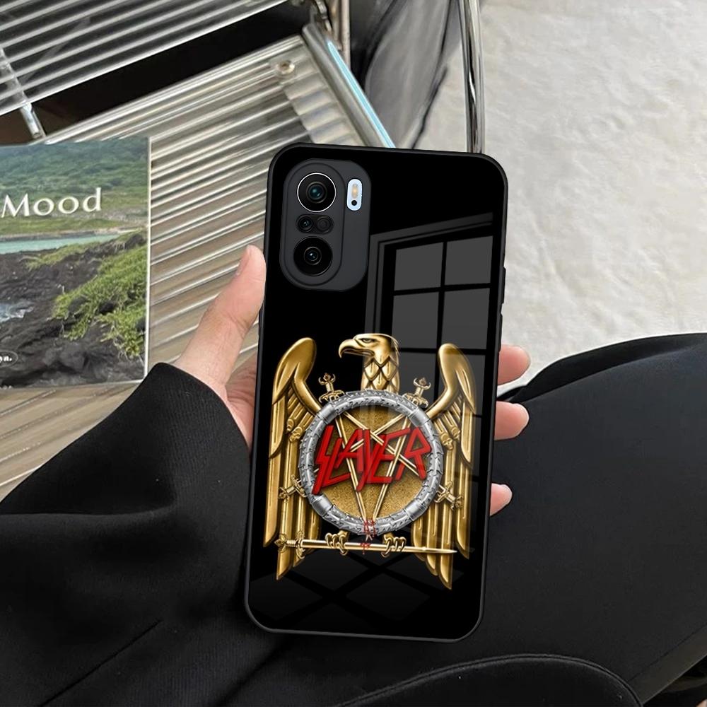 Slayer Heavy Metal Rock Band Phone Case for Xiaomi Redmi Note 14 13 12 11 Ultra Pro Lite 5G Toughened Glass Cover