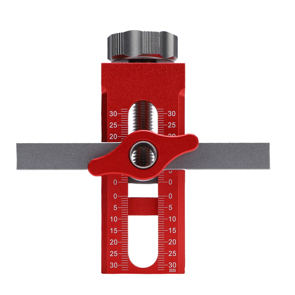 Cabinet Door Mounting Jig Aluminium Alloy Accurate Adjustable Height Cabinet Hinge Installation Positioning Tool